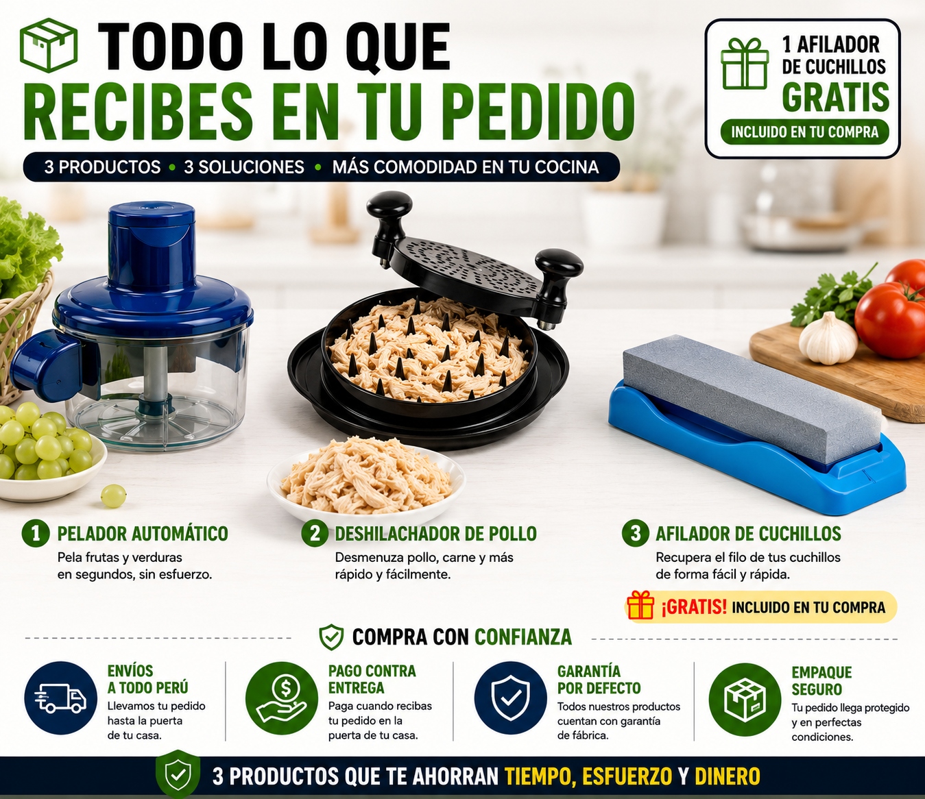 ⭐ KIT MAESTRO DE COCINA 3 EN 1